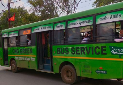 CNG bus in Bihar