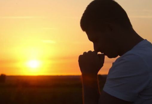 a person praying